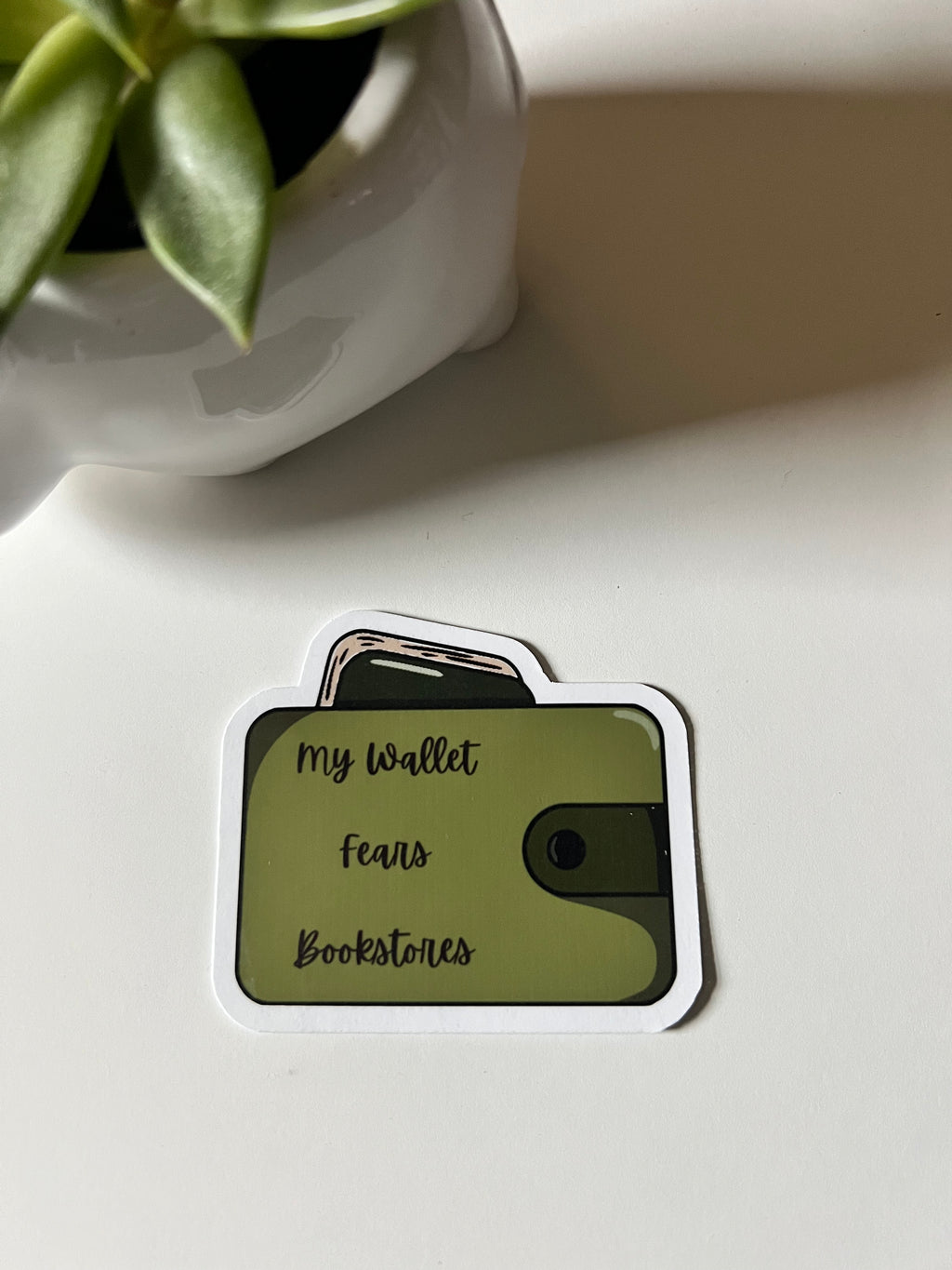 "My Wallet Fears Bookstores" Waterproof Vinyl Sticker