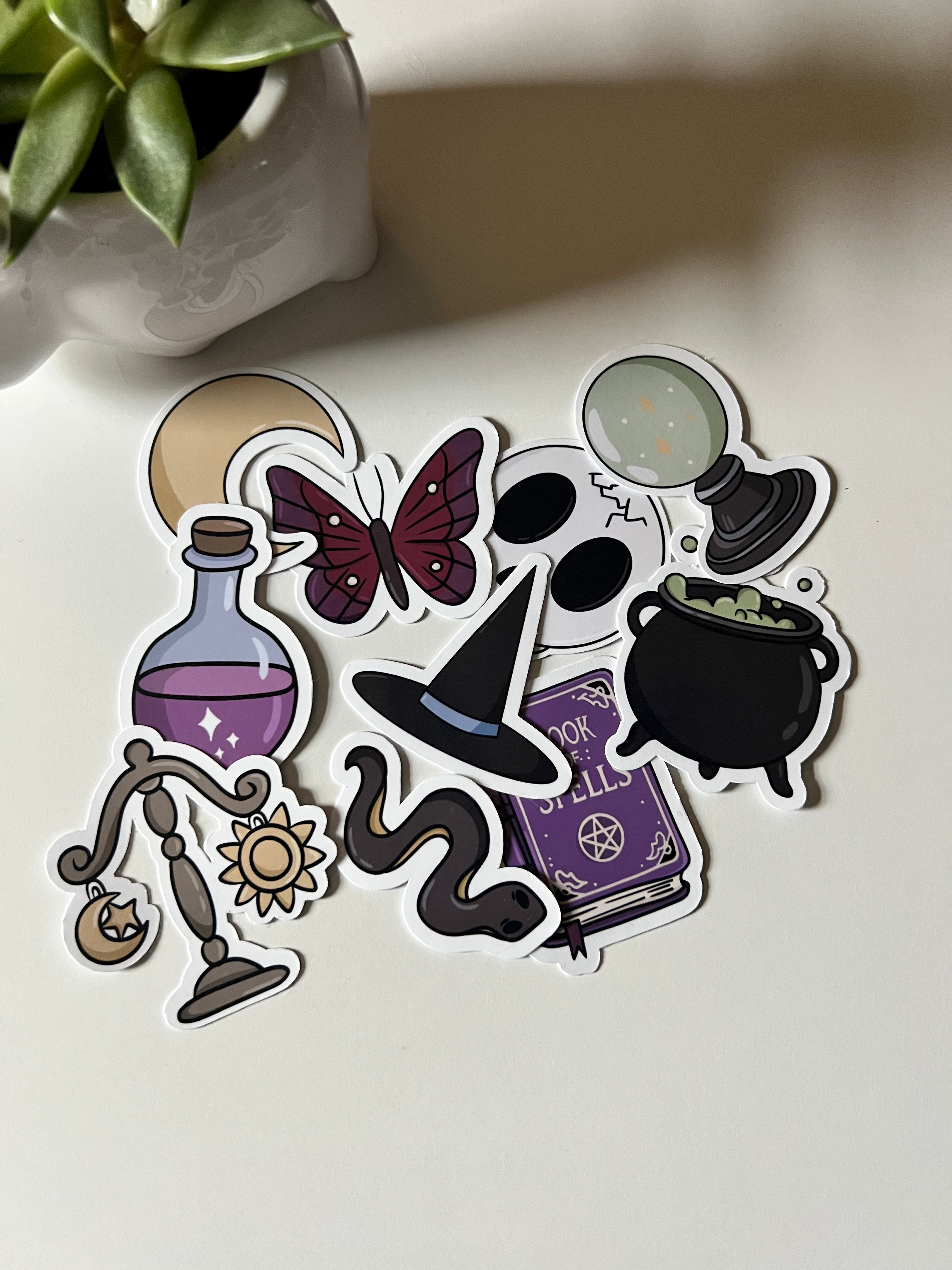 Witchy Sticker Pack - 10 Waterproof Vinyl Stickers
